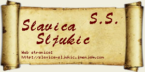 Slavica Šljukić vizit kartica
